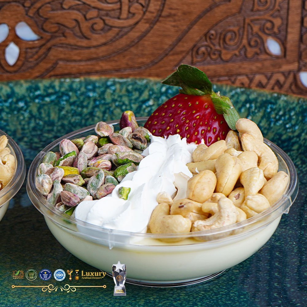 1 Adet Ekstra Plastik Dekoratif Süt Tatlısı Muhallebi