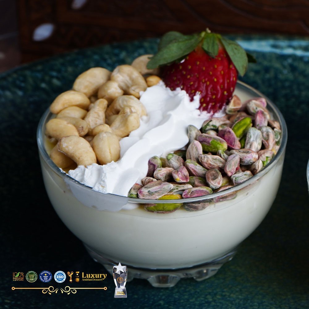 1 Adet cam Dekoratif Süt Tatlısı Muhallebi